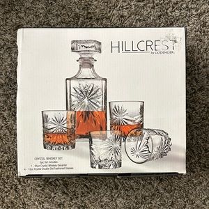Crystal whiskey glasses